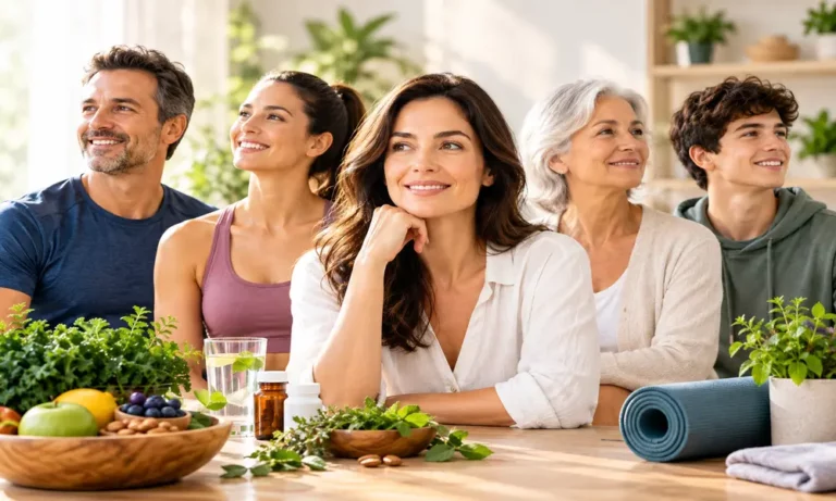 Men and women promoting healthy hormone balance.